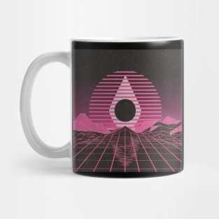 Synthwave diamond sun Mug